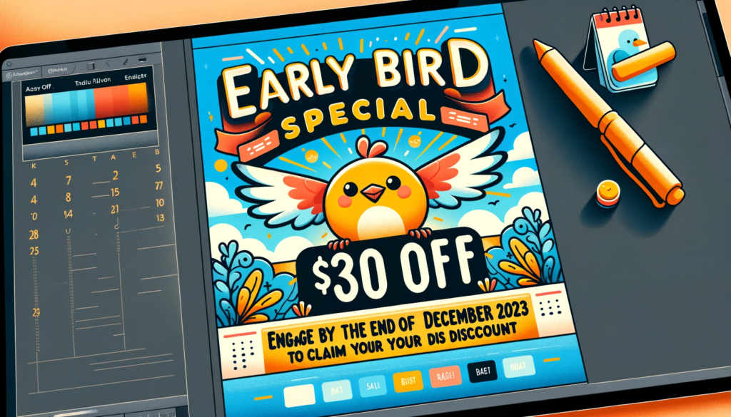 early-bird promotion banner